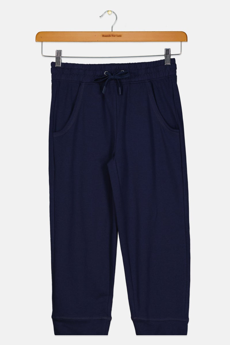 Tchibo Women Sportswear Fit Training 3/4 Sweatpants, Navy - Image 3